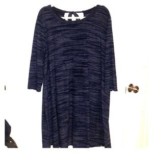 Navy heathered dress
